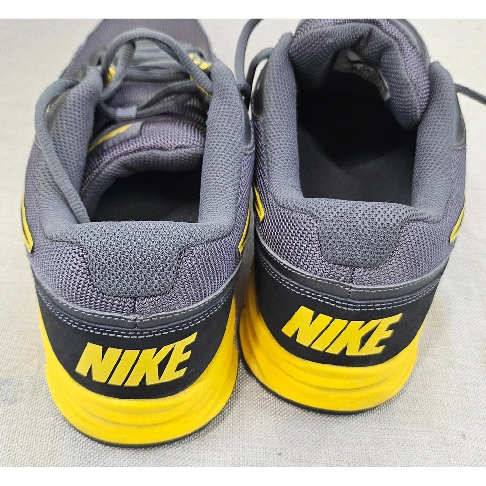 Nike Air Flex Trainer Mens 11.5 Grey Yellow Running Shoes 429632-001 Sneaker